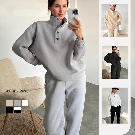 Women’s Stylish Pullover Hoodie & Pant Set Outfit