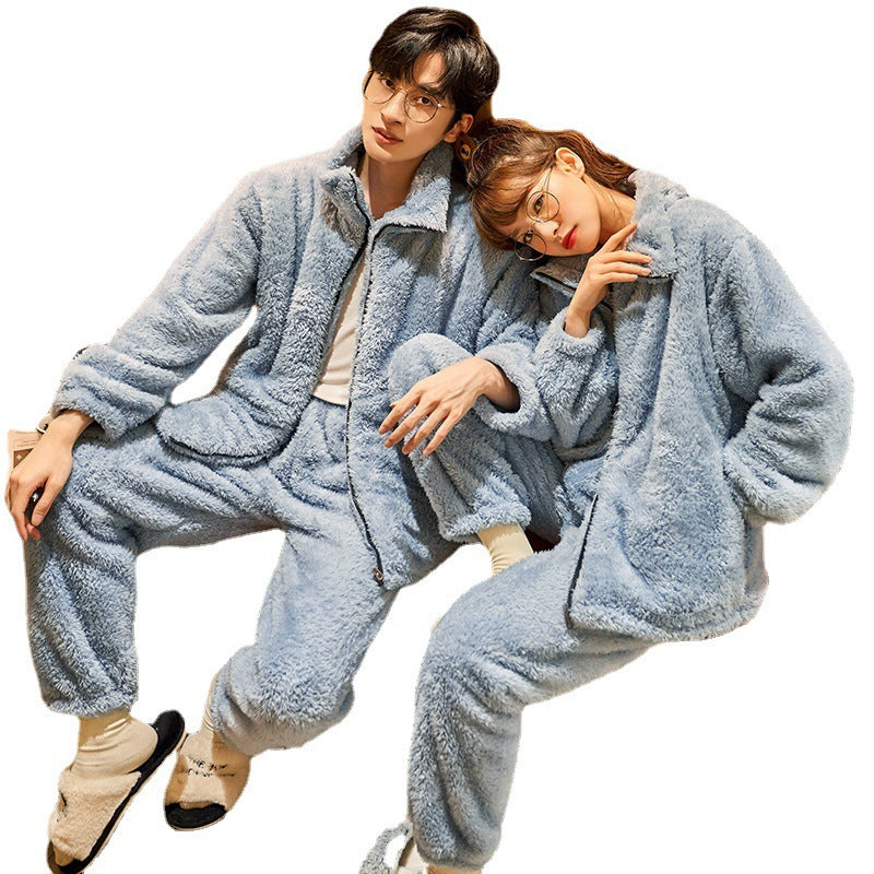 Cozy Couple Flannel Suit – Warm, Soft, and Adorable Together!