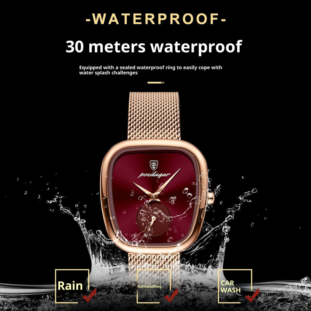 Chic Korean Waterproof Watch – Everyday Elegance for Modern Women