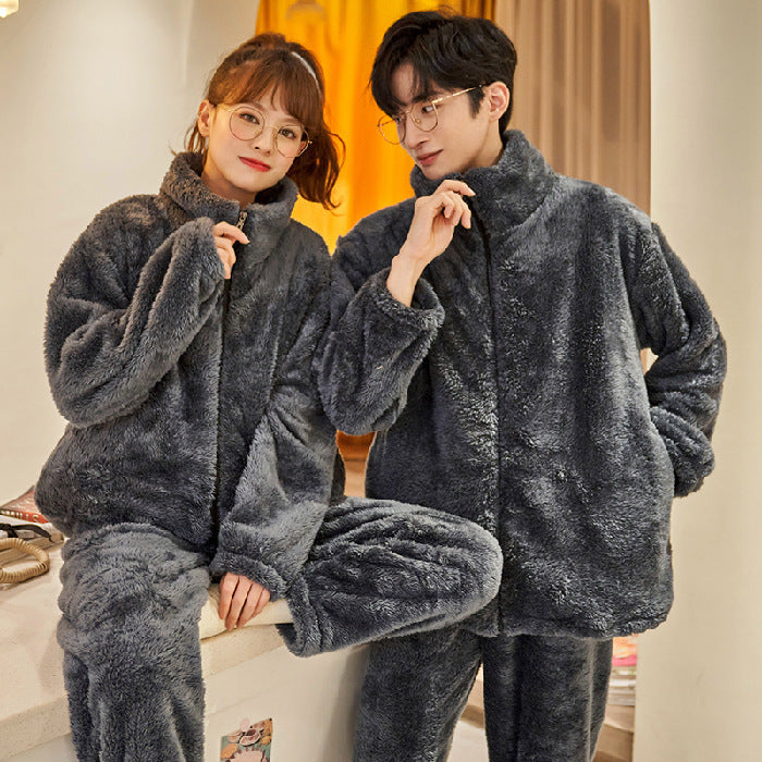 Cozy Couple Flannel Suit – Warm, Soft, and Adorable Together!